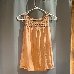 Old Navy Peach Crochet Tank Top